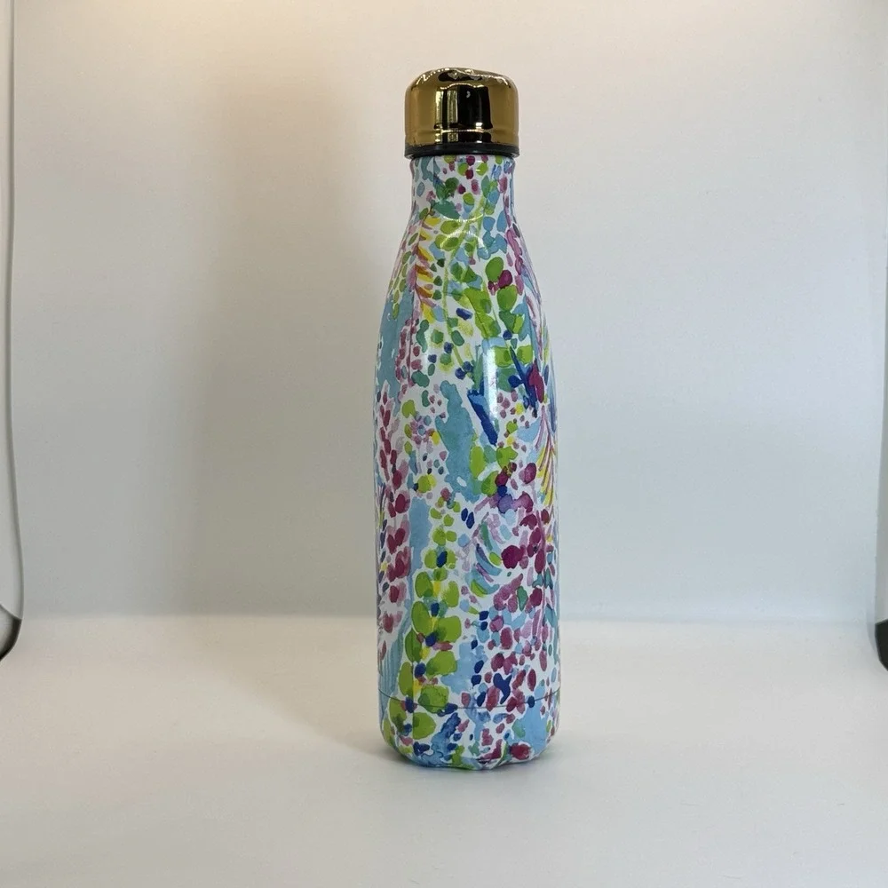 Swell x Lilly Pulitzer‎ Catch The Wave 2010 17oz Insulated Water Bottle Steel